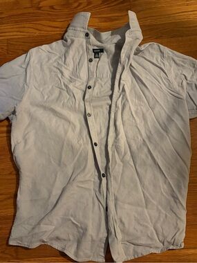 Alfani Light Gray Short-Sleeve Shirt Jacket